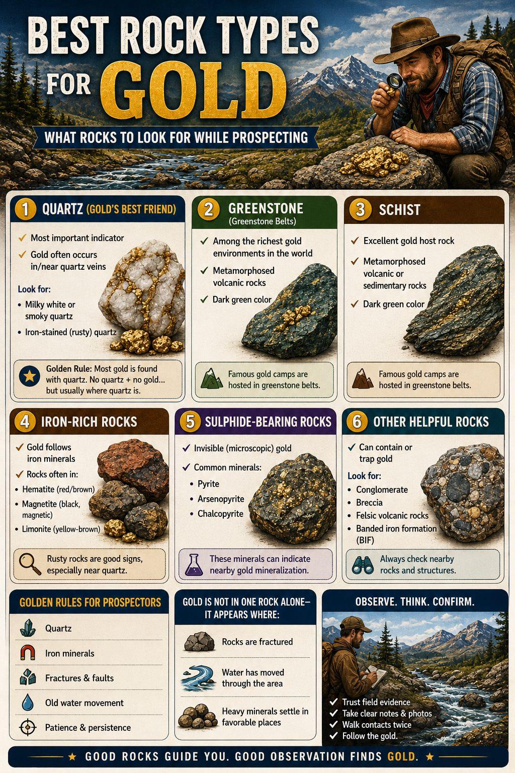 Hot rocks and noisy ground PFA field guide visual